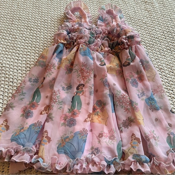 Disney NEW Princess Cinderella Belle Jasmine Chiffon Dress - Pink Sz 2T - Picture 7 of 7